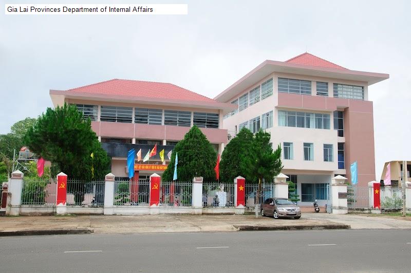Gia Lai Provinces Department of Internal Affairs